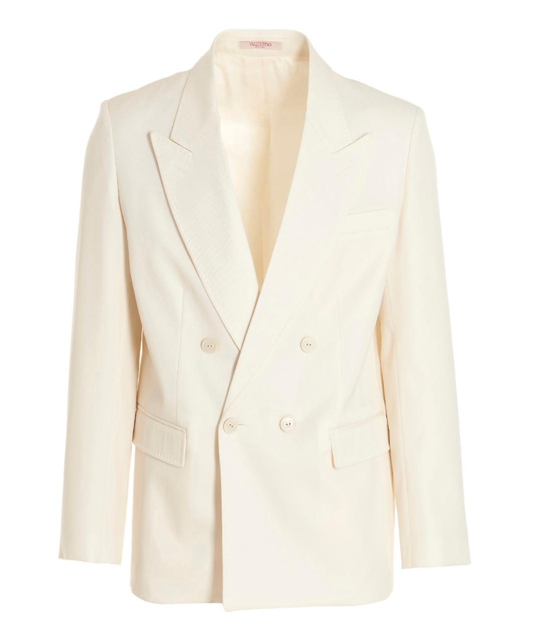 VALENTINO Белый шерстяной пиджак, фото 1