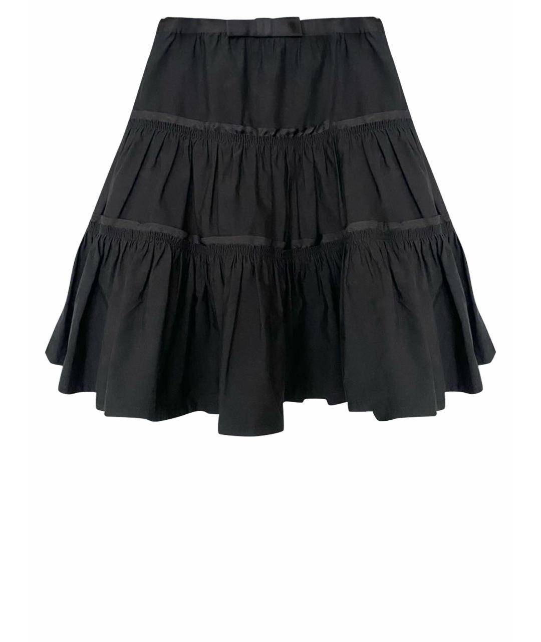 LOUIS VUITTON PRE-OWNED Черная хлопковая юбка миди, фото 1