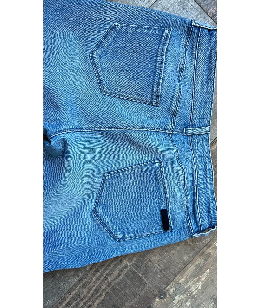 PRADA Голубые хлопковые прямые джинсы, фото 6