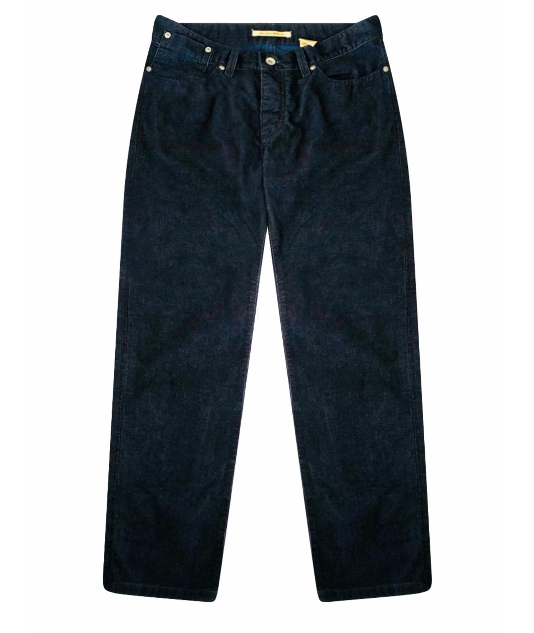 JOHN VARVATOS Темно-синие хлопковые повседневные брюки, фото 1