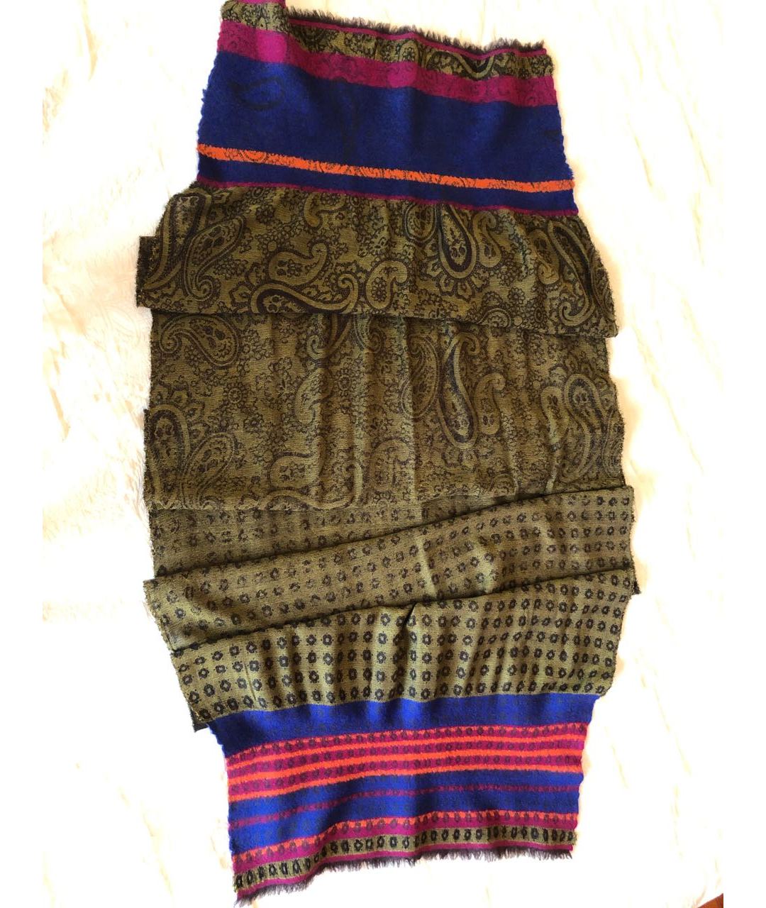 ETRO Мульти шерстяной шарф, фото 3