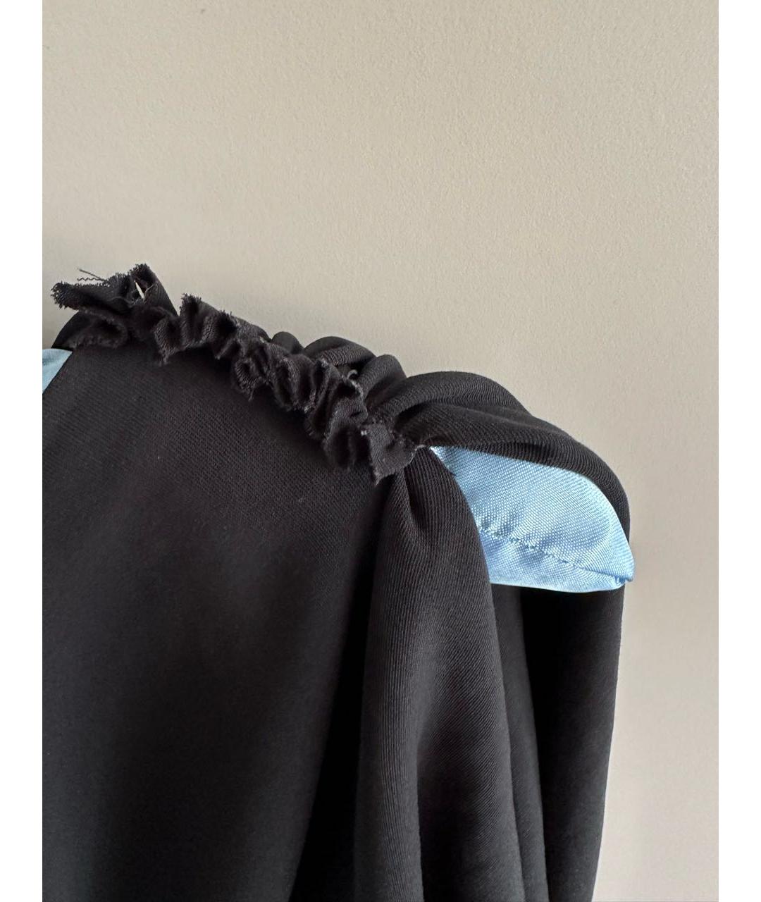 LANVIN Черное шелковое коктейльное платье, фото 4