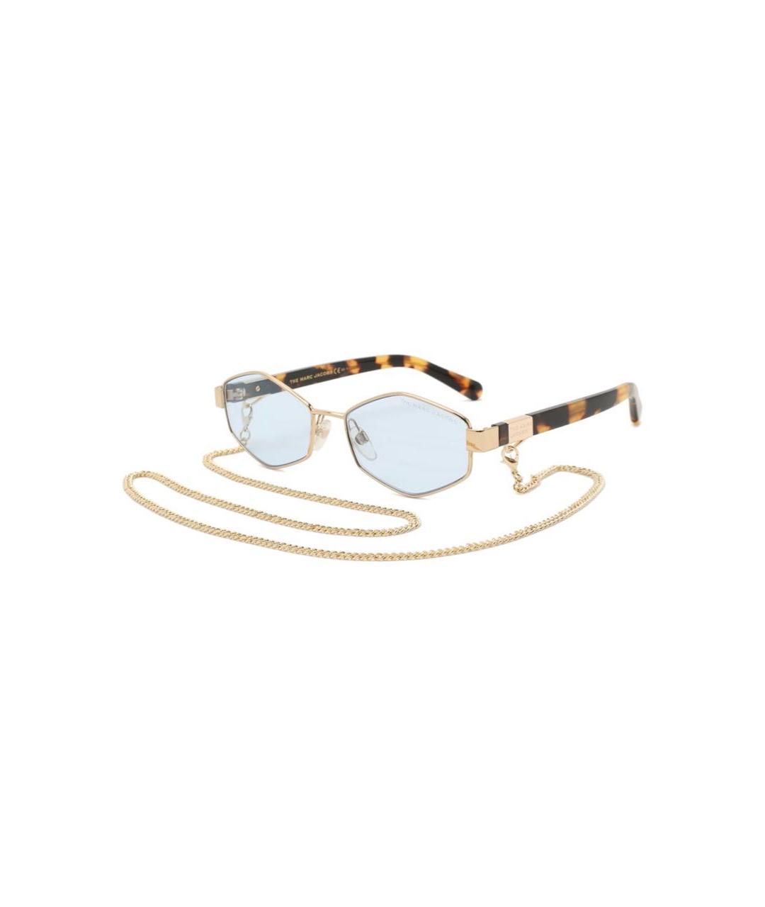 MARC JACOBS Голубые металлические солнцезащитные очки, фото 2