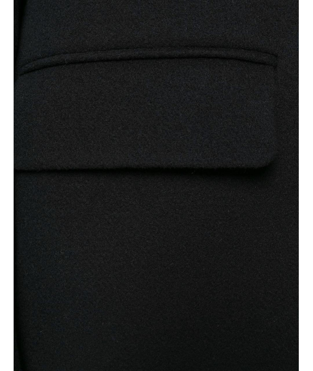 MSGM Черное шерстяное пальто, фото 5