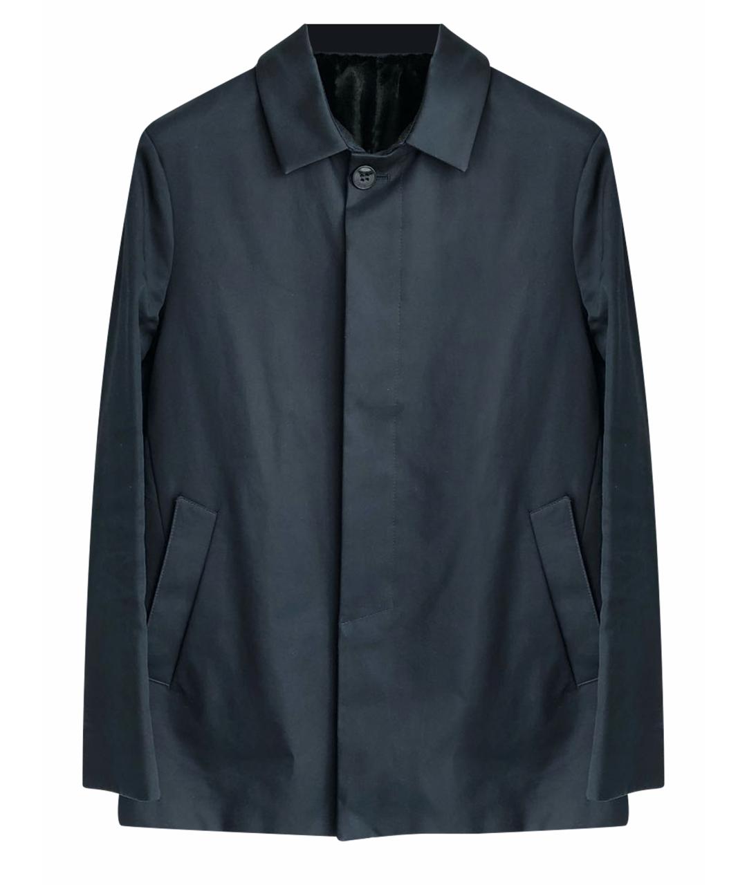 BRIAN DALES Темно-синее хлопковое пальто, фото 1