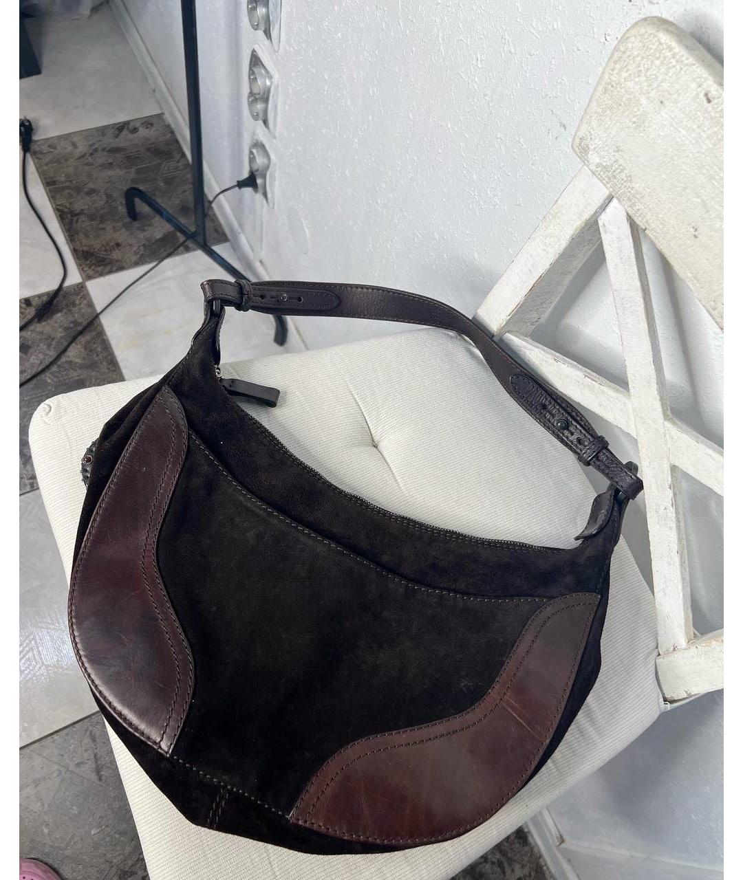 VALENTINO Коричневая сумка с короткими ручками, фото 2