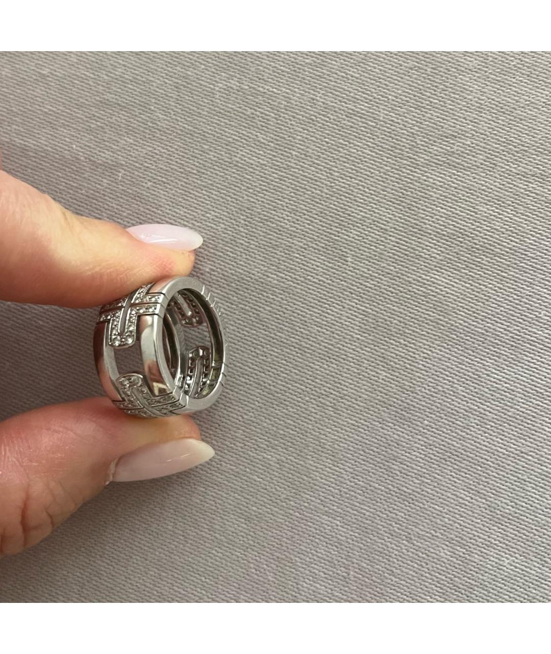 BVLGARI Серое кольцо из белого золота, фото 2