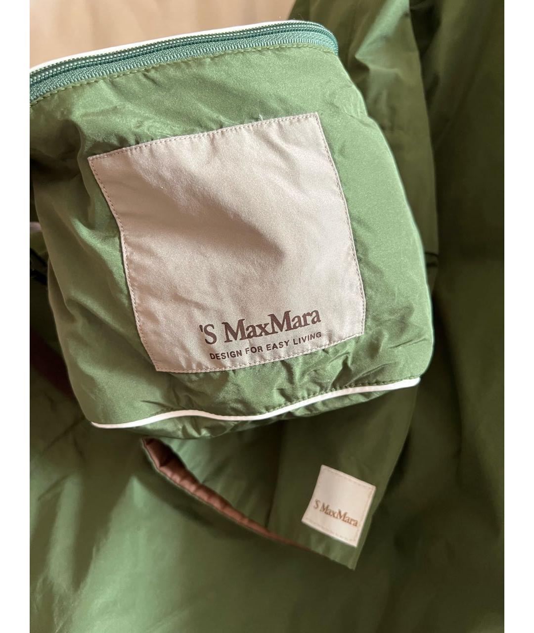'S MAX MARA Зеленый полиэстеровый тренч/плащ, фото 6