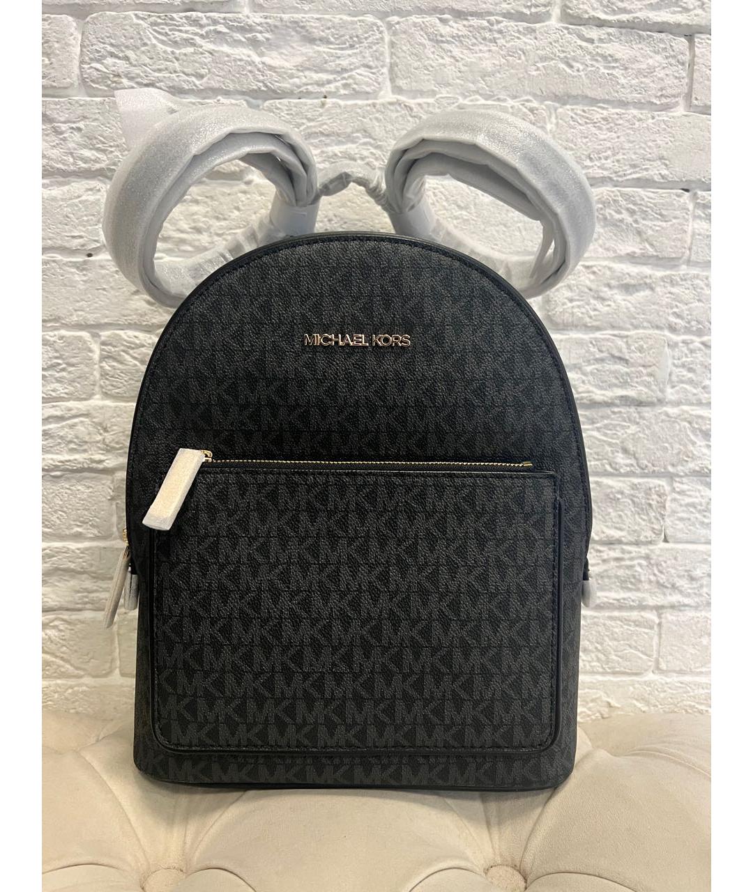 MICHAEL KORS Серый кожаный рюкзак, фото 3
