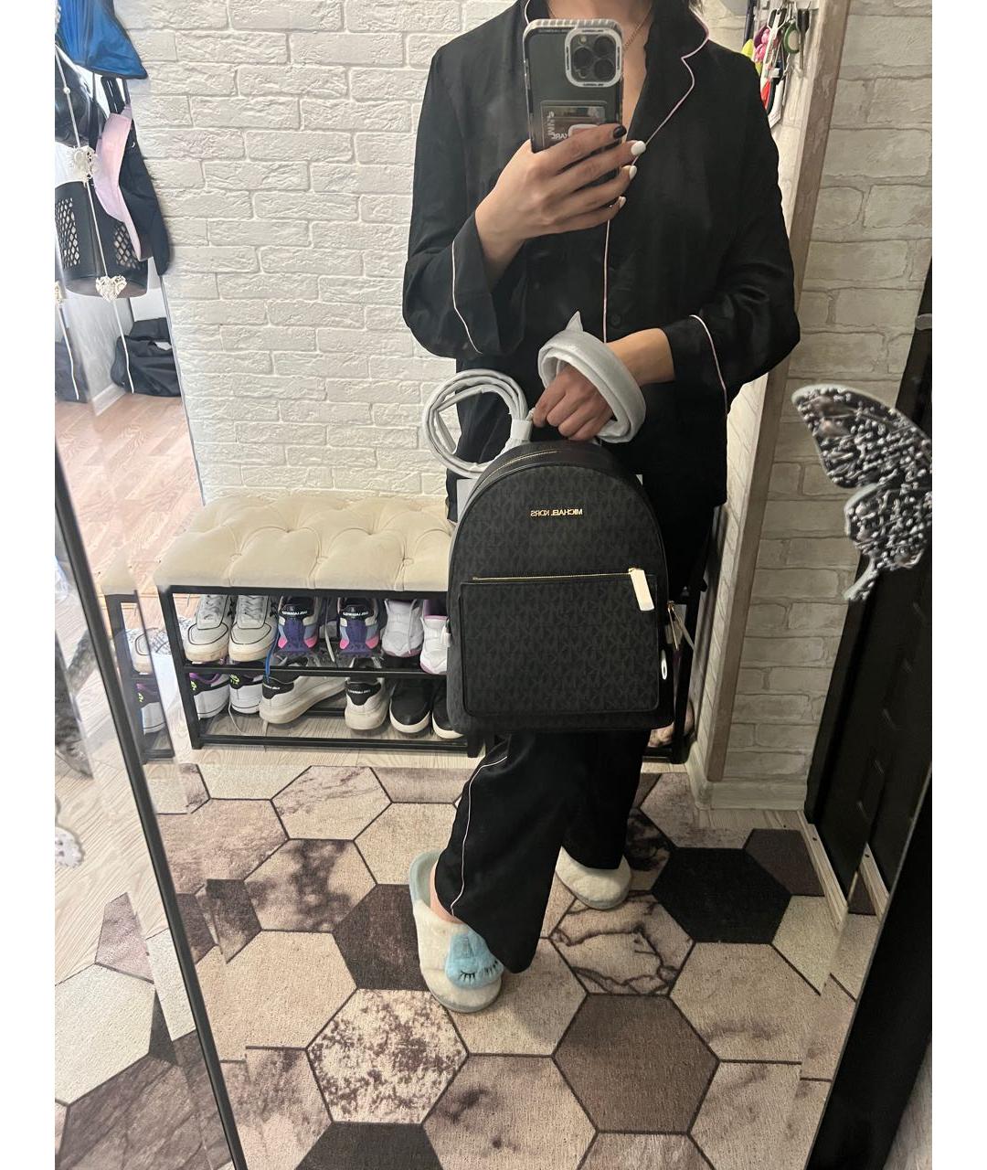 MICHAEL KORS Серый кожаный рюкзак, фото 7