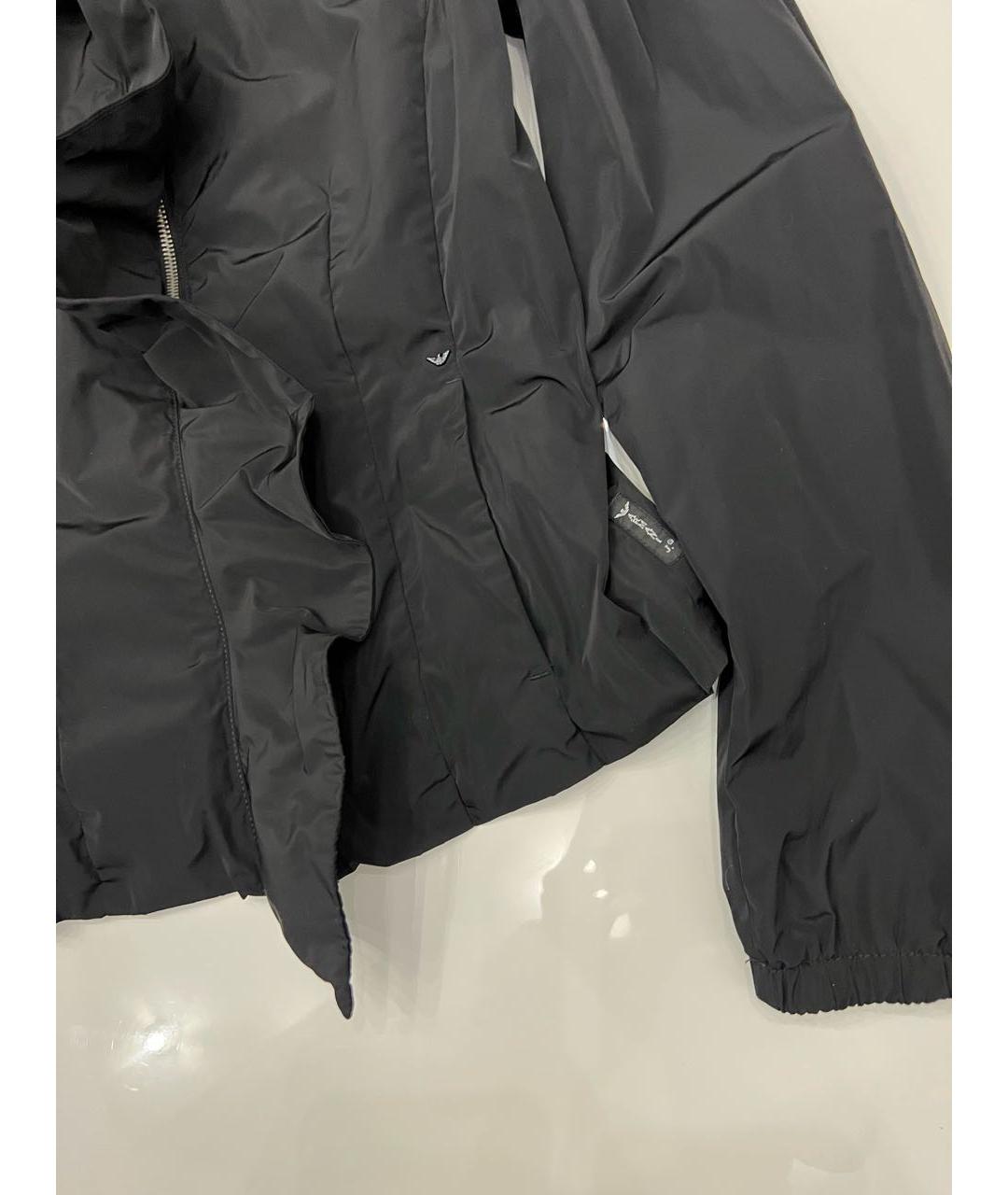 ARMANI JEANS Черная полиэстеровая куртка, фото 6