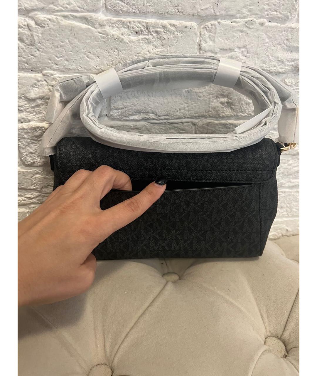 MICHAEL KORS Серая кожаная сумка через плечо, фото 5