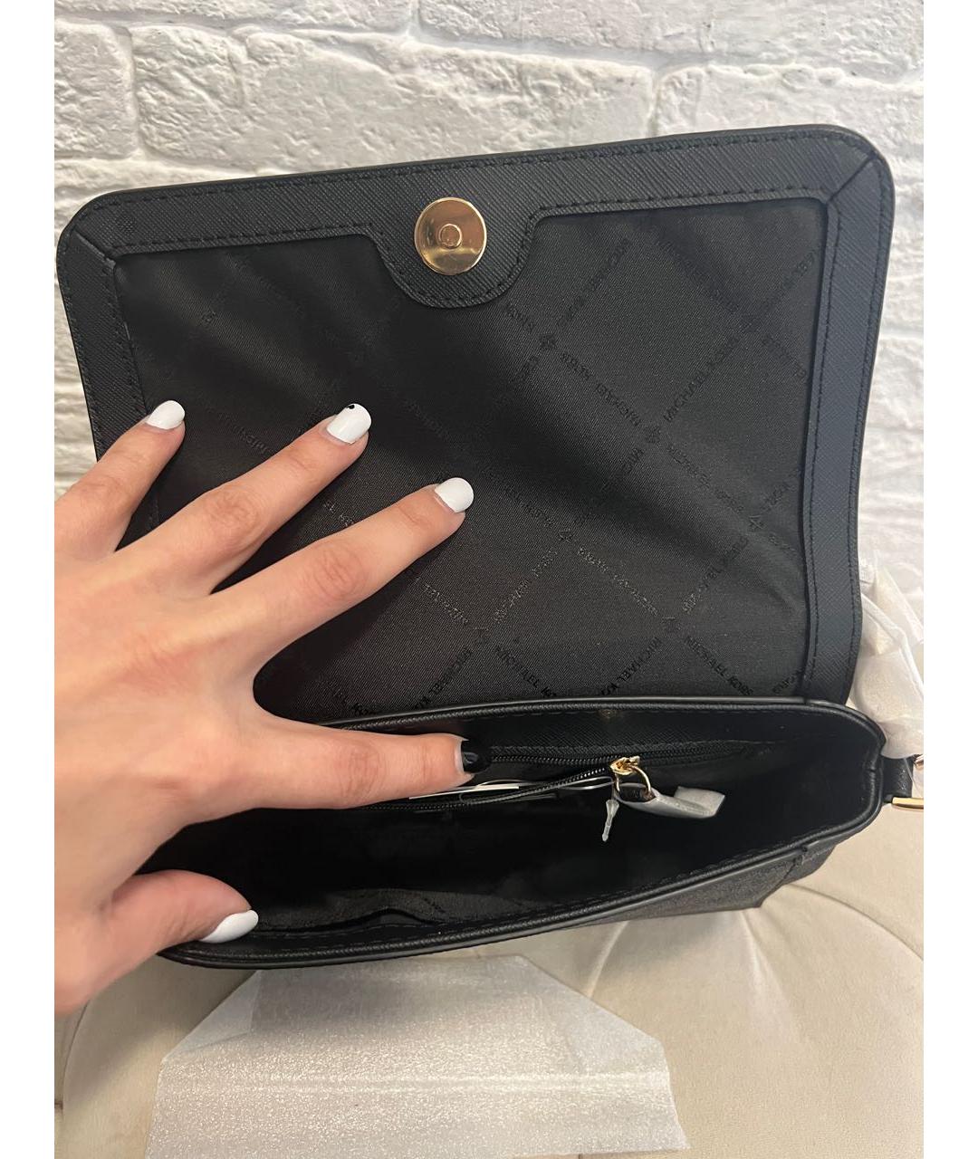 MICHAEL KORS Серая кожаная сумка через плечо, фото 7