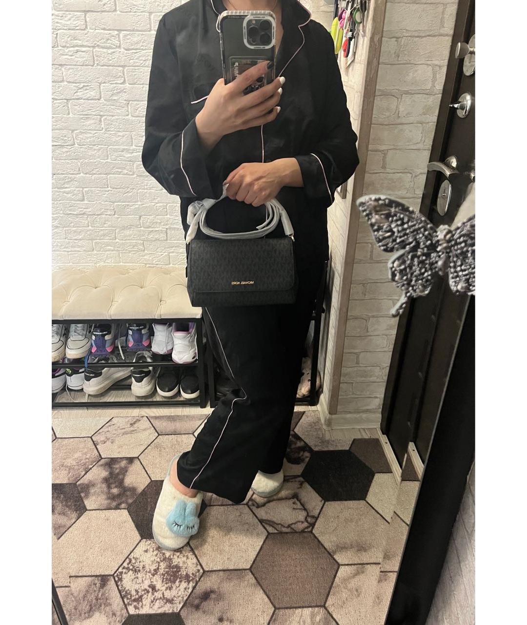 MICHAEL KORS Серая кожаная сумка через плечо, фото 8