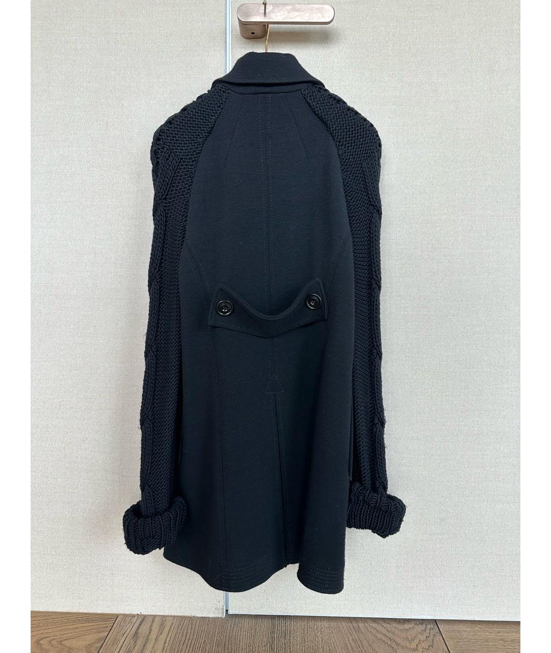 ALESSANDRO DELL'ACQUA Черное шерстяное пальто, фото 2