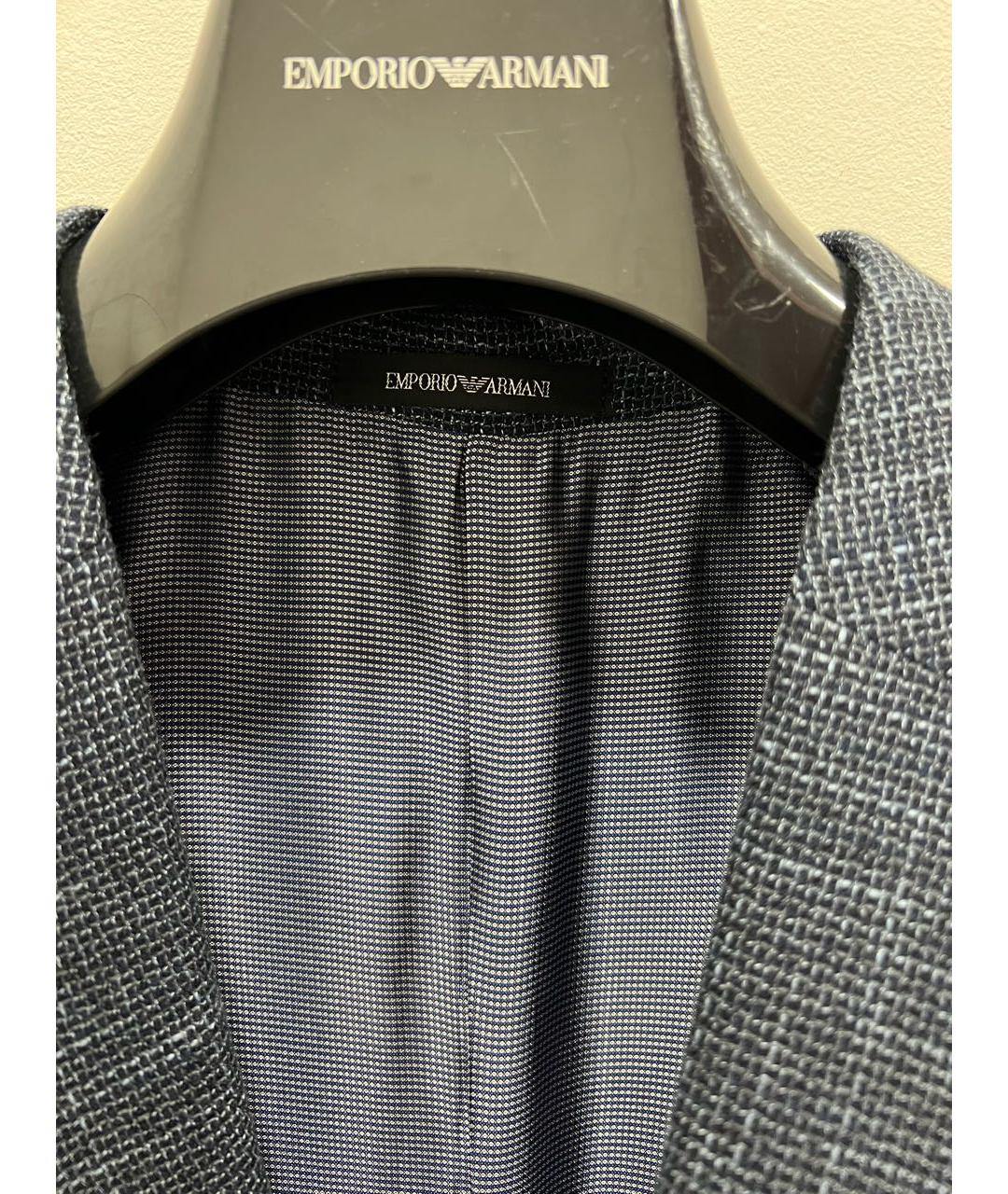 EMPORIO ARMANI Серый шерстяной пиджак, фото 3