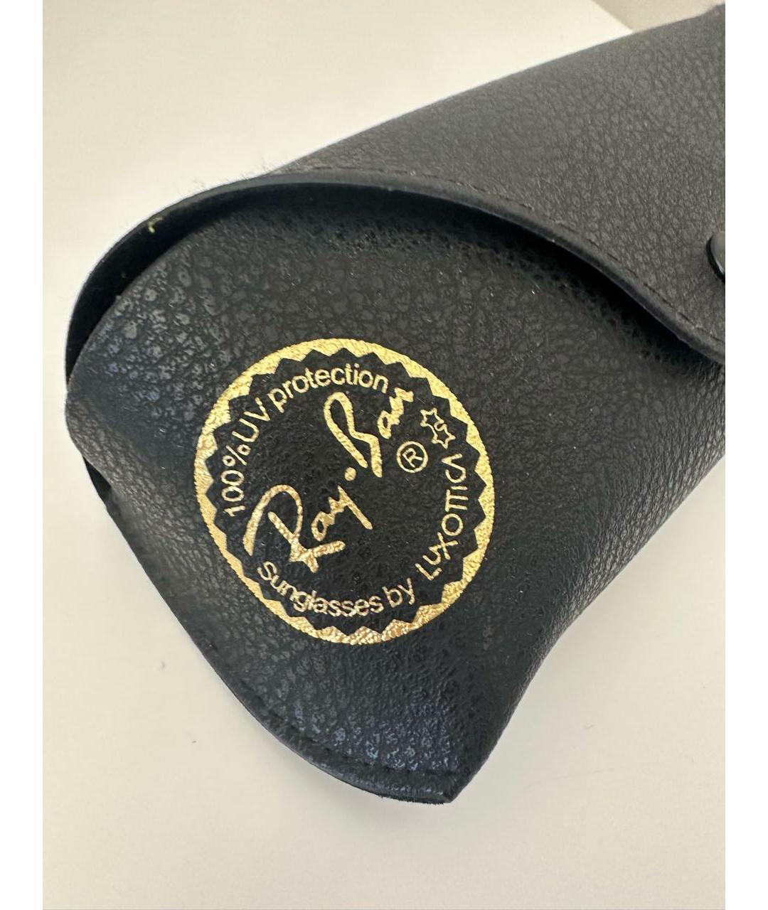 RAY BAN Оранжевое металлические солнцезащитные очки, фото 4