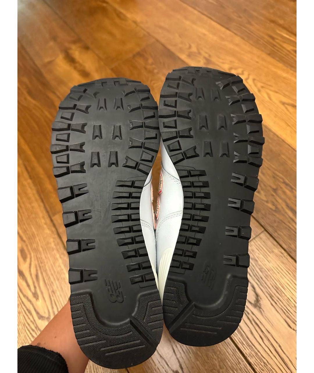 NEW BALANCE Белые кожаные кроссовки, фото 2