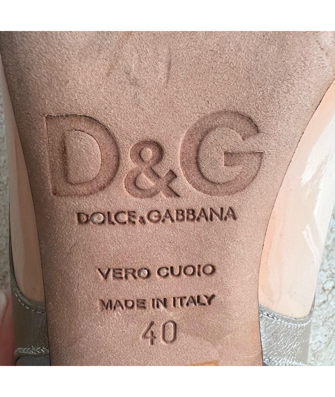 DOLCE&GABBANA Мульти кожаные туфли, фото 7