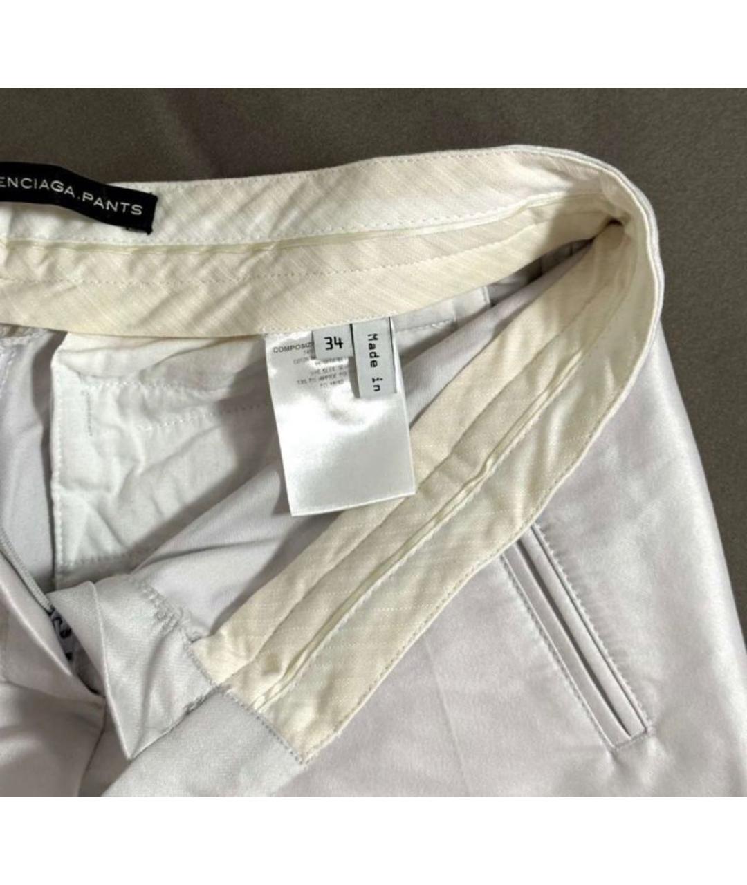 BALENCIAGA Белые хлопковые шорты, фото 3