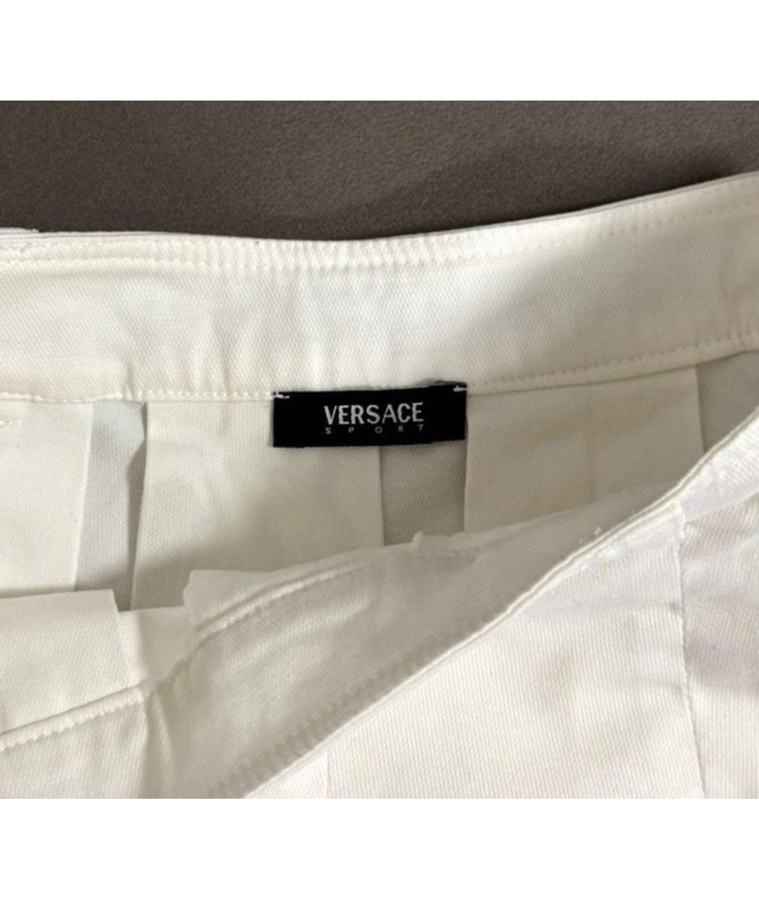 VERSACE Мульти хлопковая юбка мини, фото 4