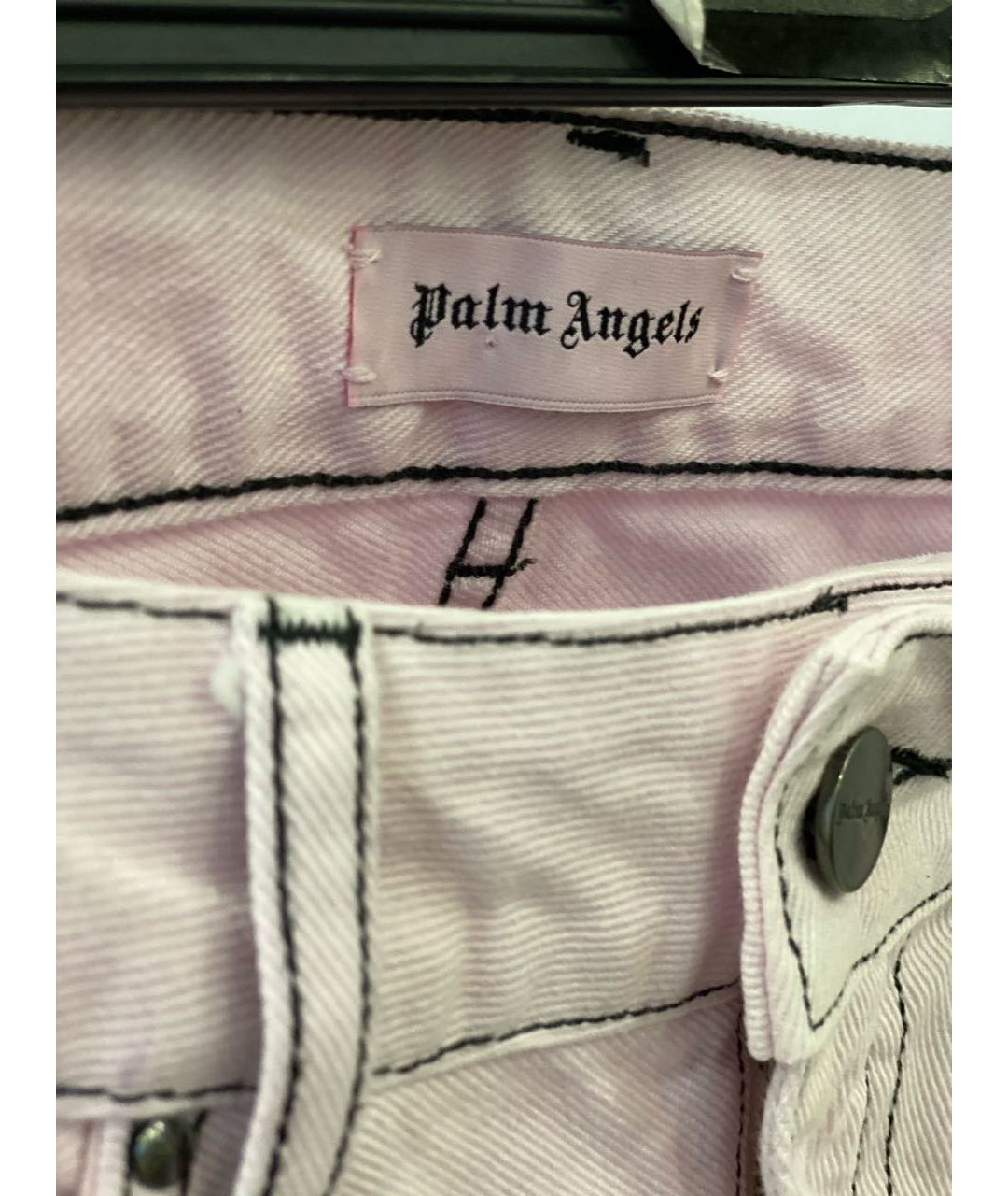 PALM ANGELS Розовые прямые джинсы, фото 4