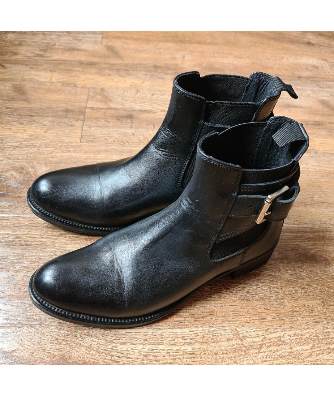 POLLINI Черные кожаные ботинки, фото 6