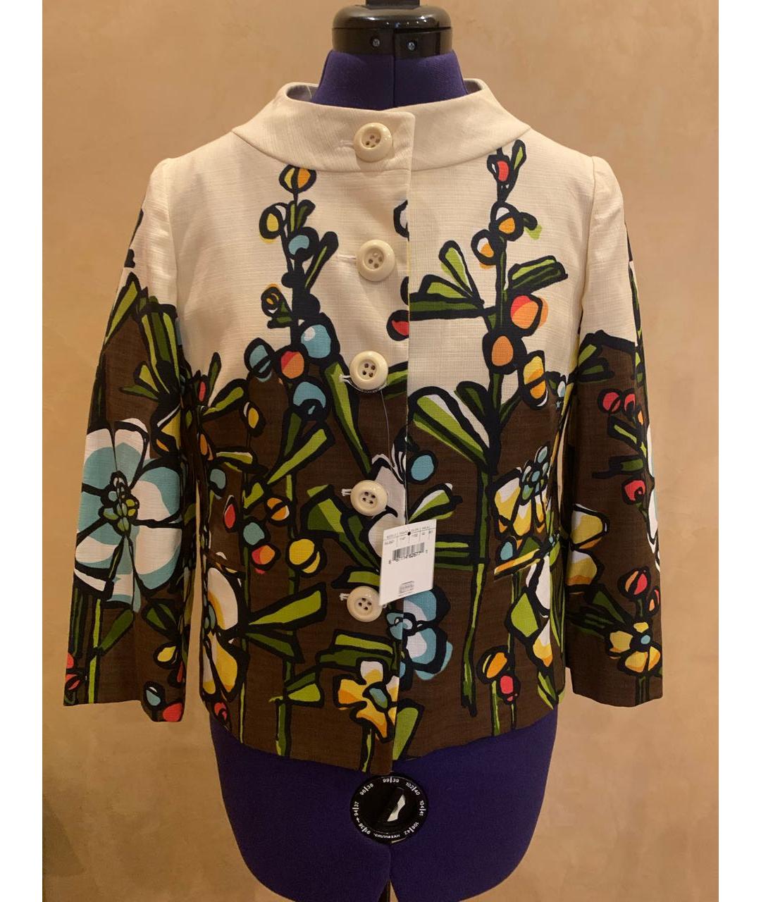 MOSCHINO Мульти хлопко-эластановый жакет/пиджак, фото 8