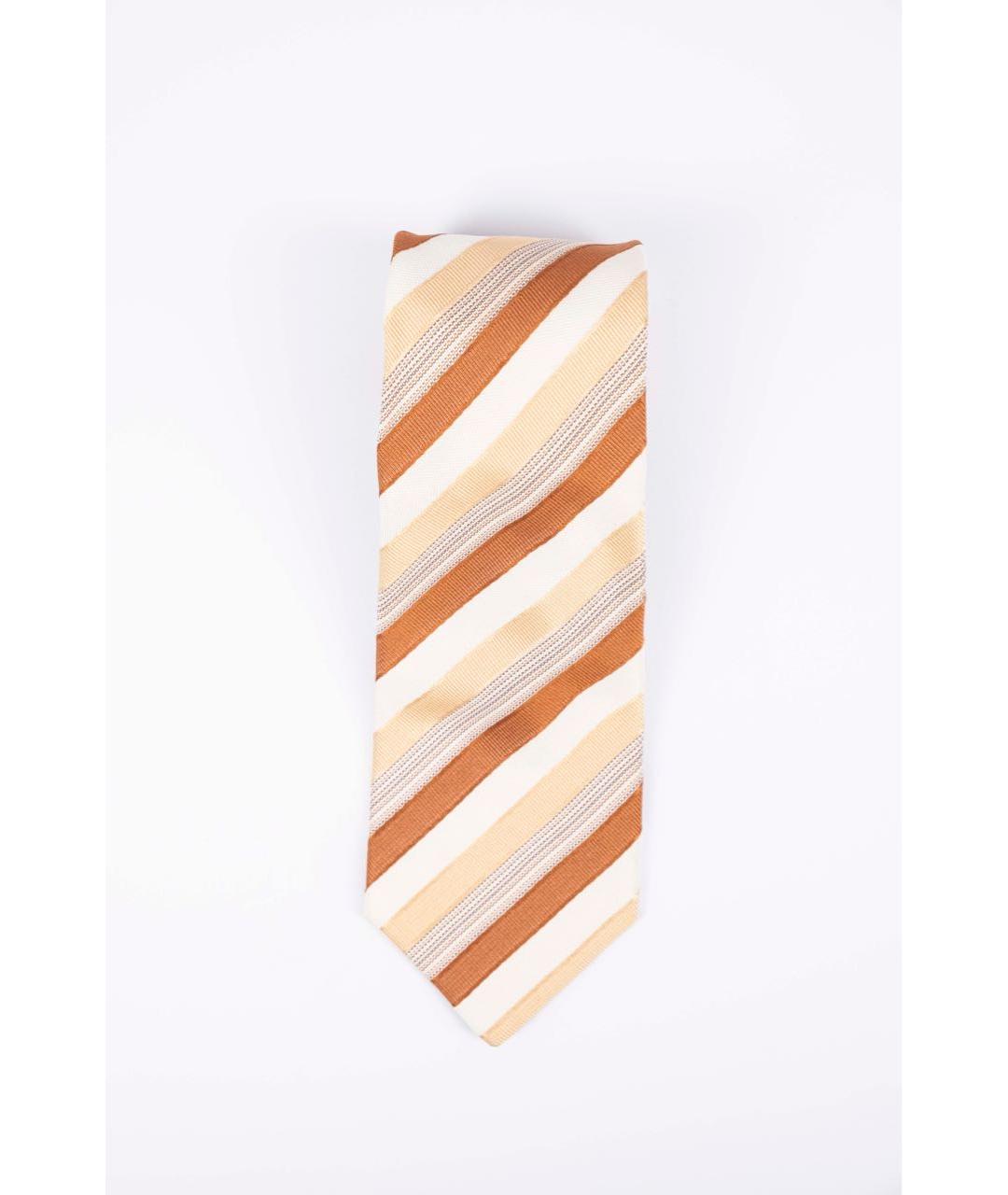 CORNELIANI Коричневый шелковый галстук, фото 7