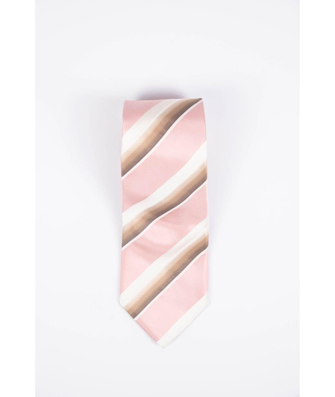UOMO COLLEZIONI Розовый шелковый галстук, фото 8