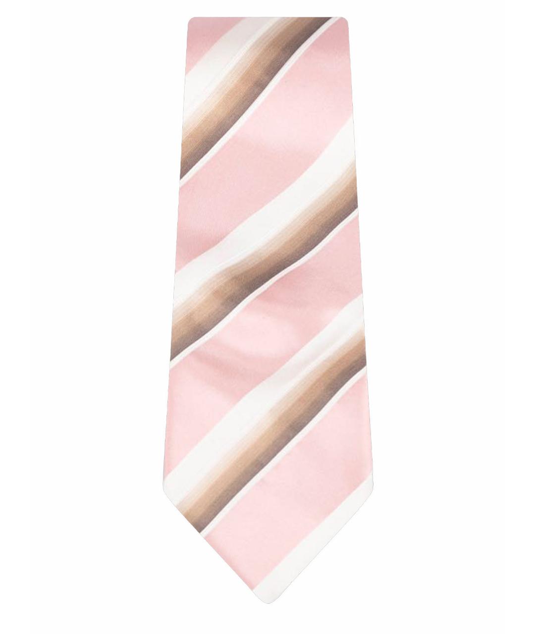 UOMO COLLEZIONI Розовый шелковый галстук, фото 1