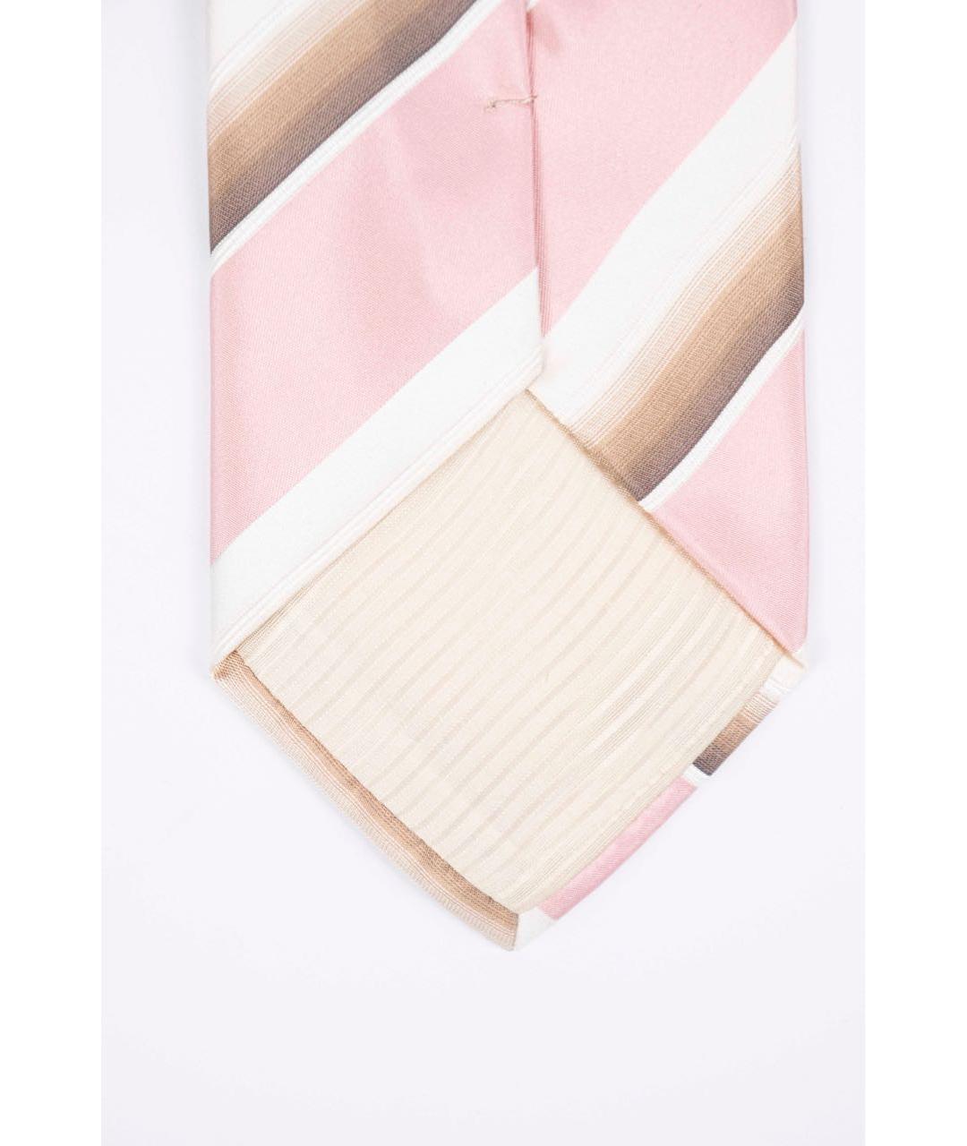 UOMO COLLEZIONI Розовый шелковый галстук, фото 5