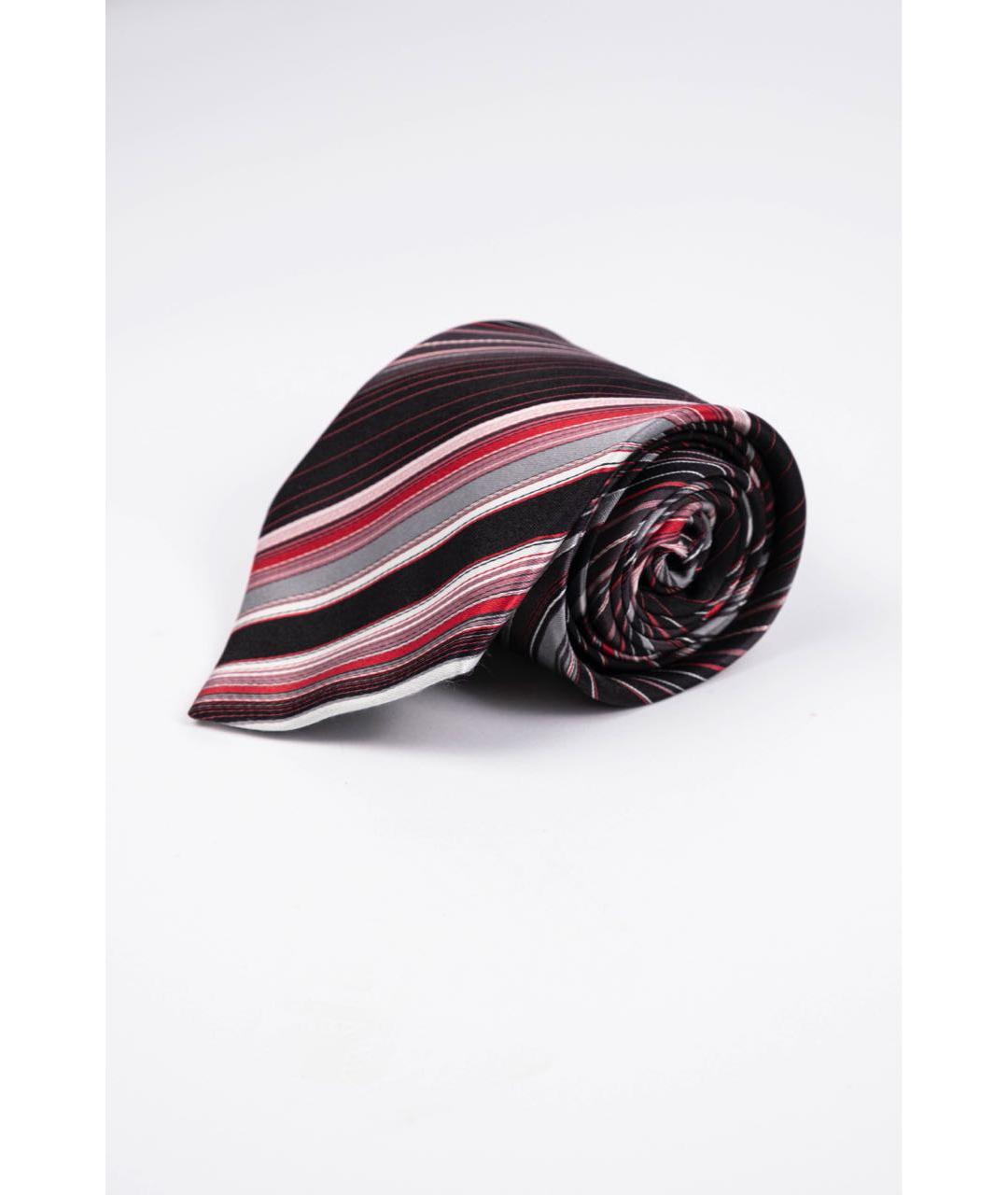 UOMO COLLEZIONI Черный шелковый галстук, фото 4