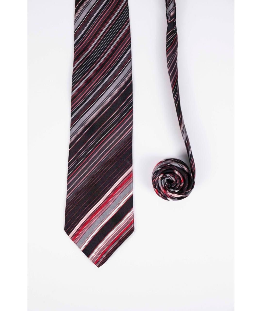 UOMO COLLEZIONI Черный шелковый галстук, фото 5