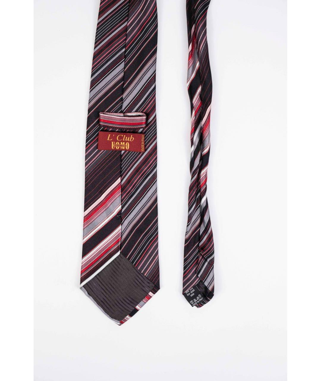 UOMO COLLEZIONI Черный шелковый галстук, фото 2