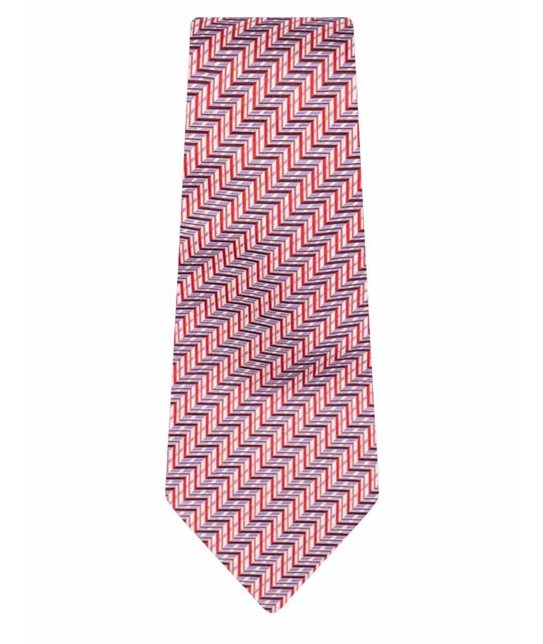 UOMO COLLEZIONI Бордовый шелковый галстук, фото 1