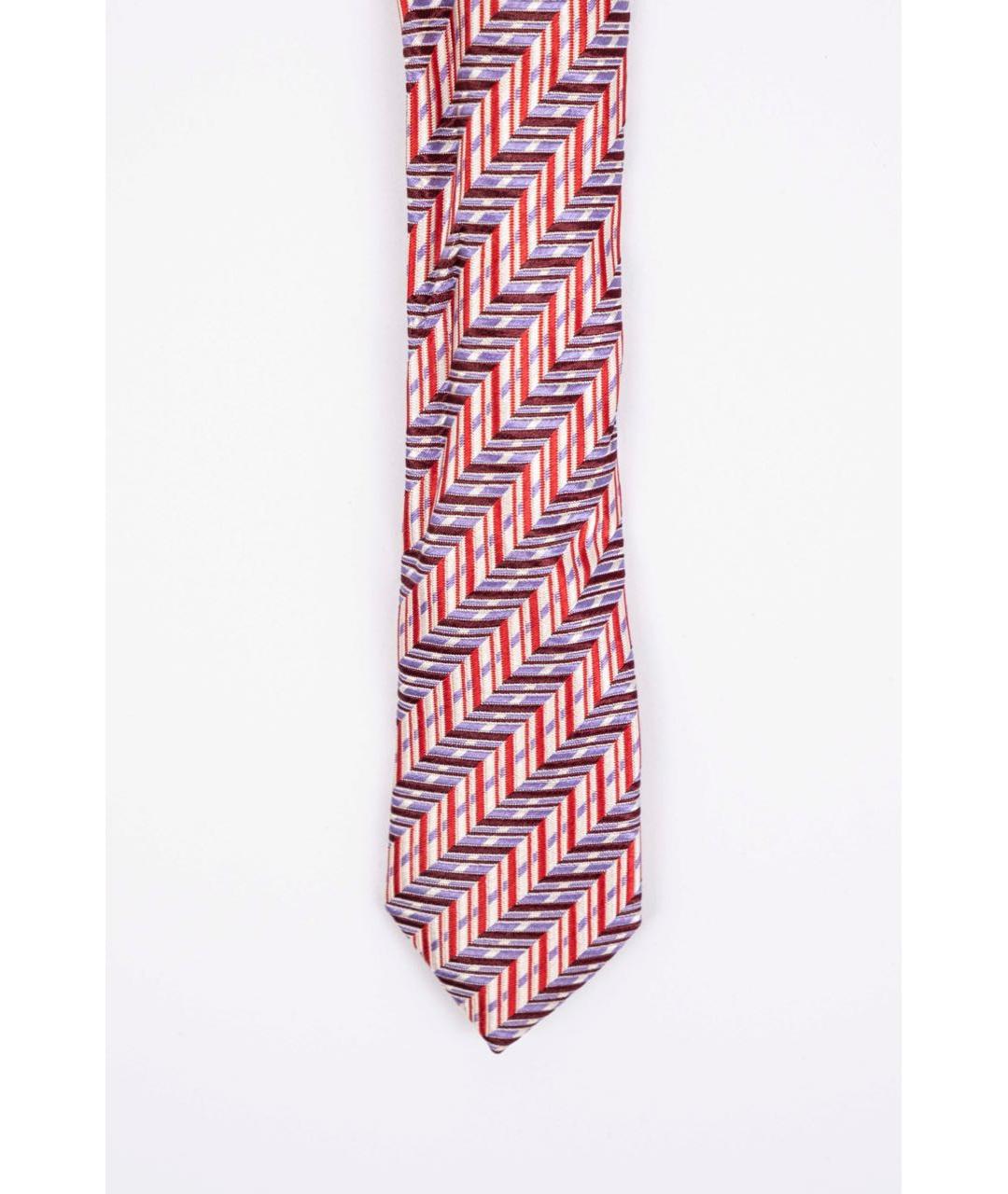 UOMO COLLEZIONI Бордовый шелковый галстук, фото 3