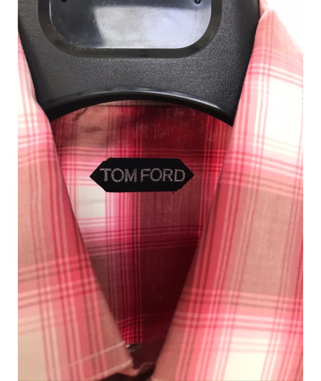 TOM FORD Красная хлопковая классическая рубашка, фото 3