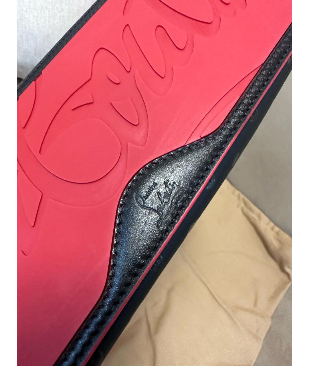 CHRISTIAN LOUBOUTIN Красная кожаная сумка тоут, фото 8