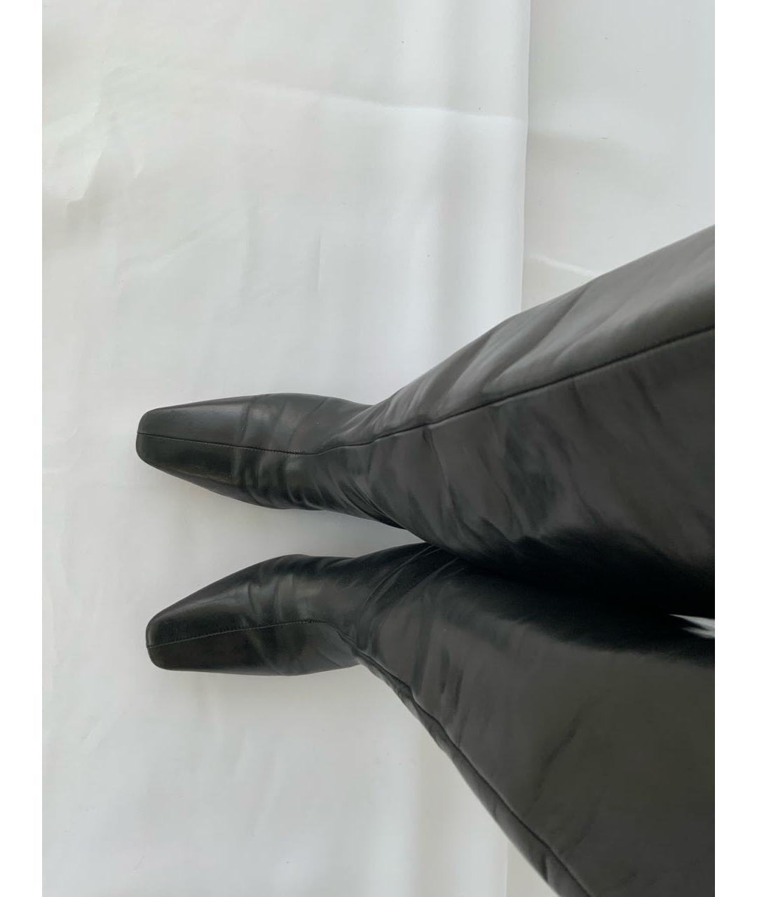 TOTEME Черные кожаные сапоги, фото 3