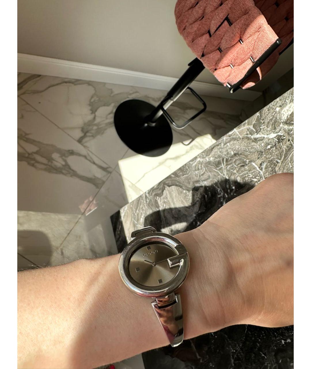 GUCCI Серебряные часы, фото 3
