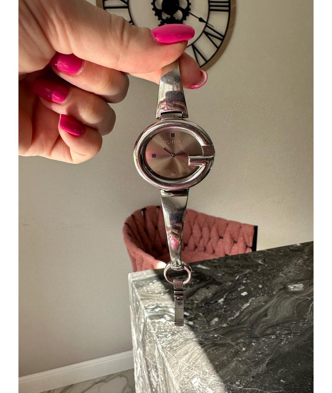GUCCI Серебряные часы, фото 5