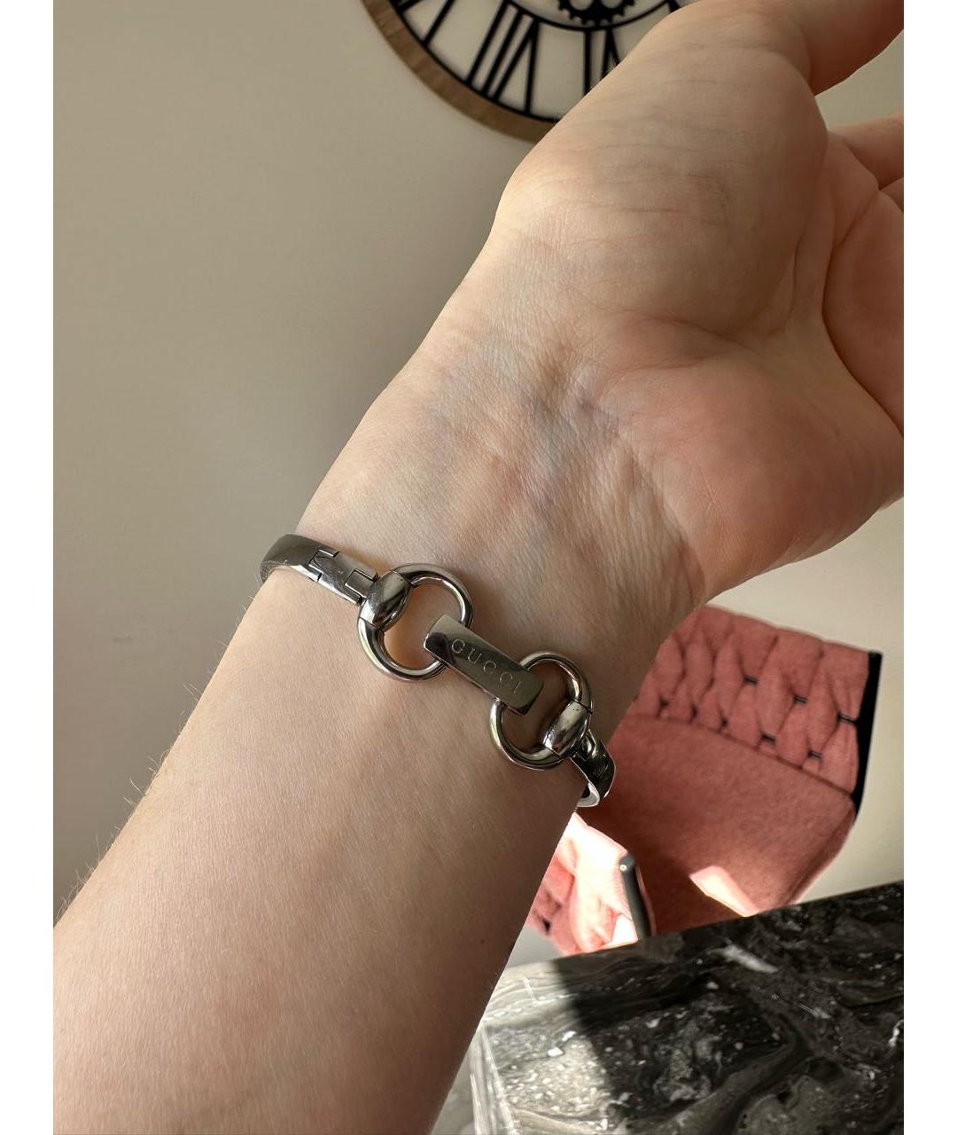 GUCCI Серебряные часы, фото 4