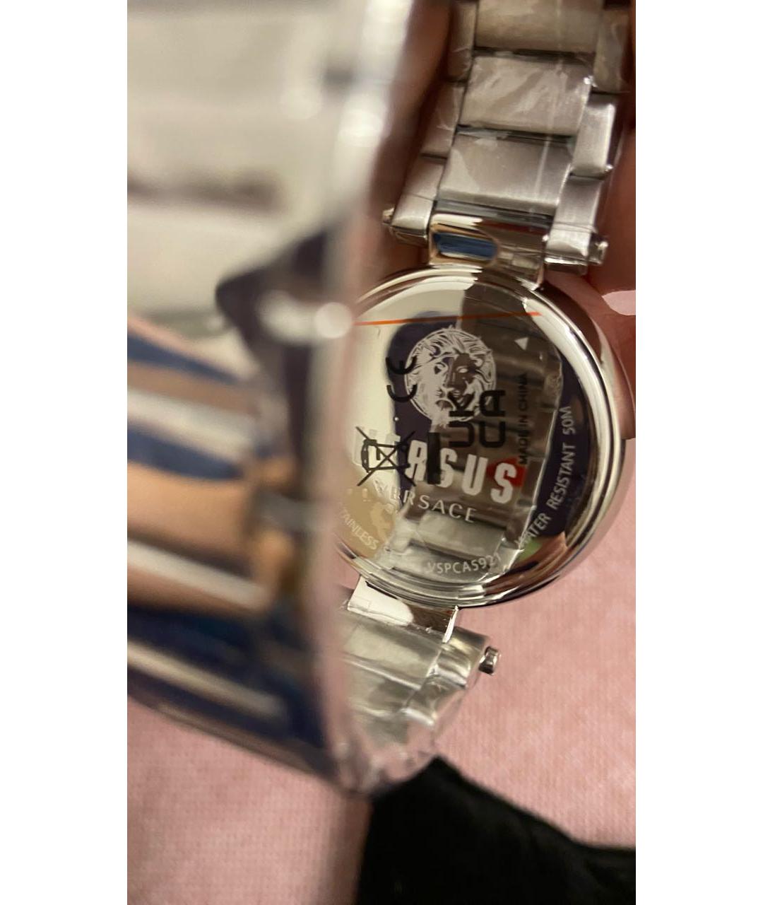 VERSUS VERSACE Серебряные металлические часы, фото 3