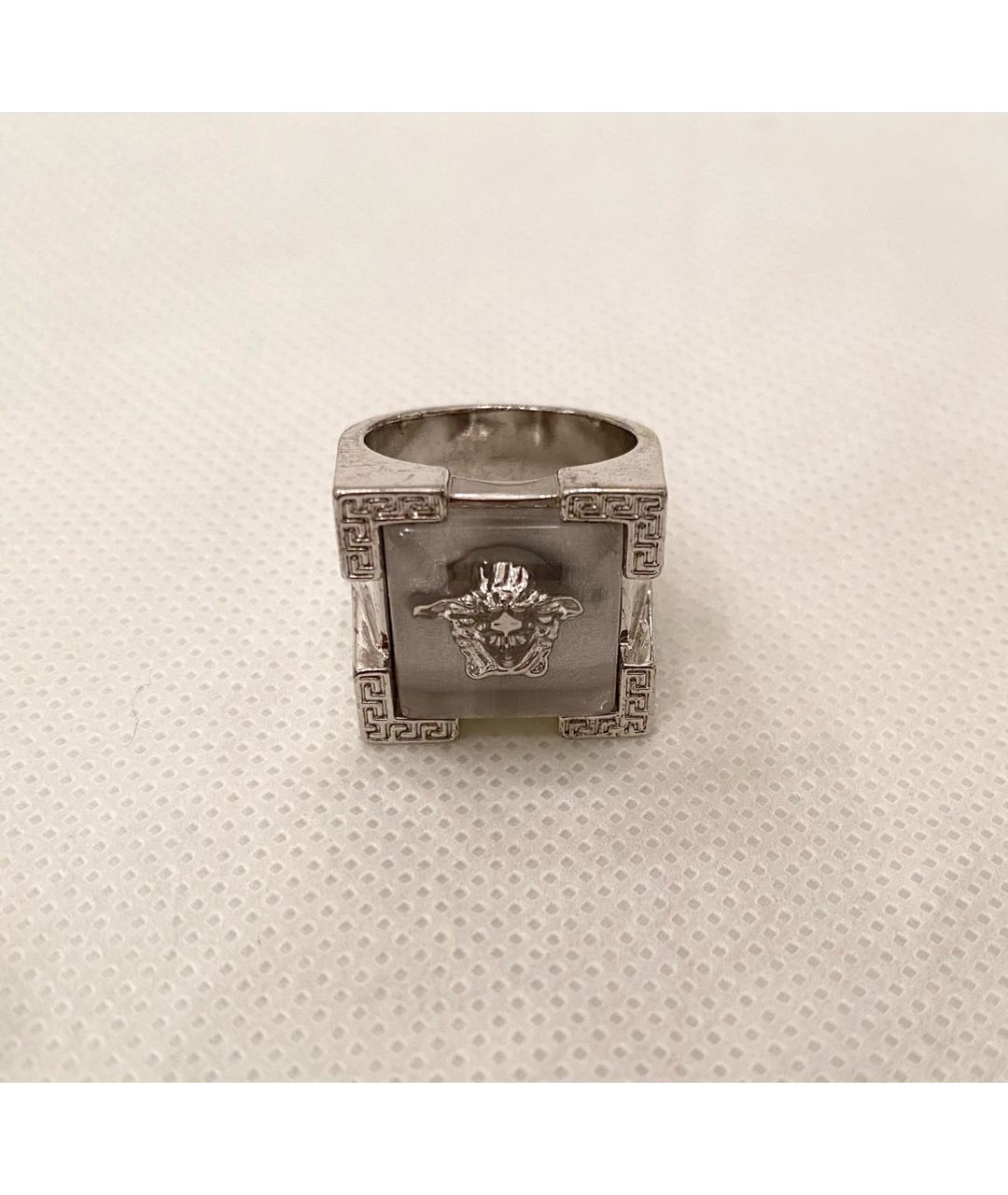 VERSACE Серебряное металлическое кольцо, фото 2