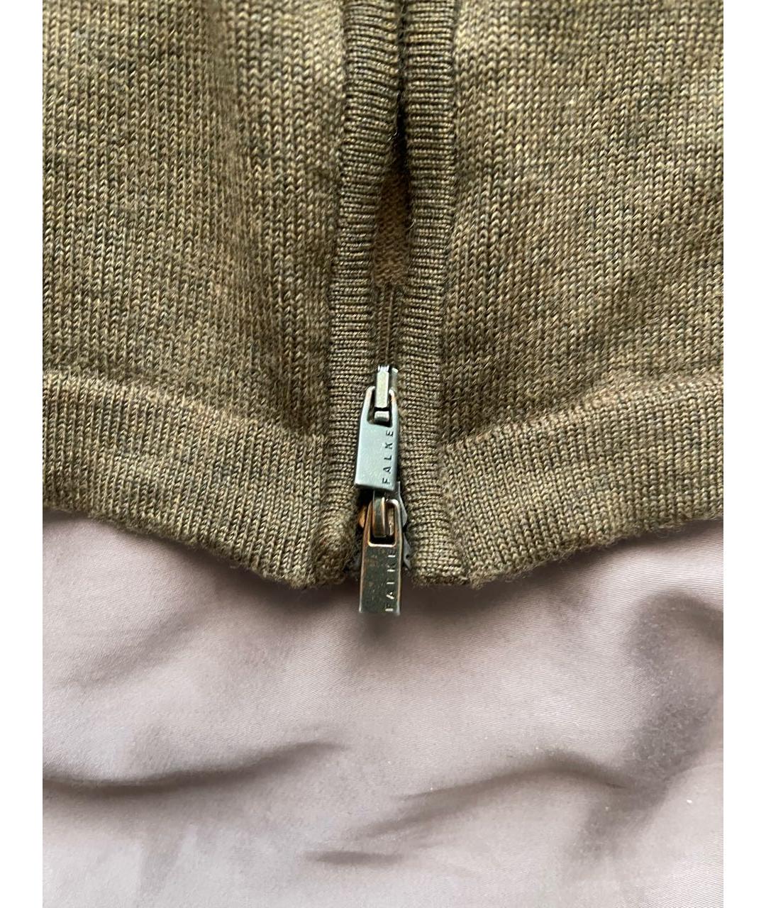 FALKE Коричневый шерстяной джемпер / свитер, фото 4
