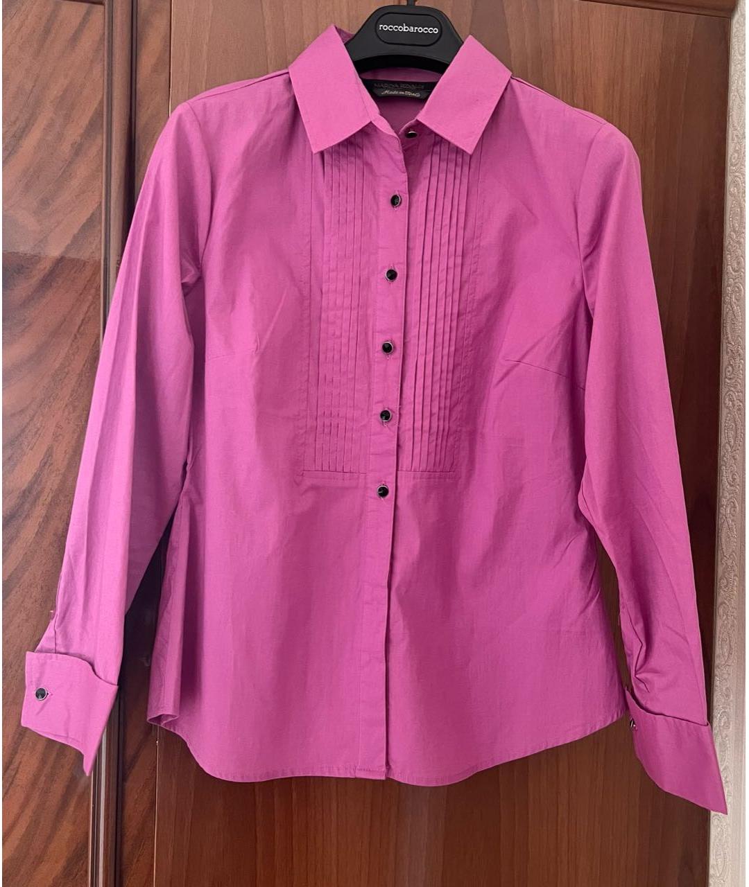 MARINA RINALDI Розовая хлопковая рубашка, фото 4