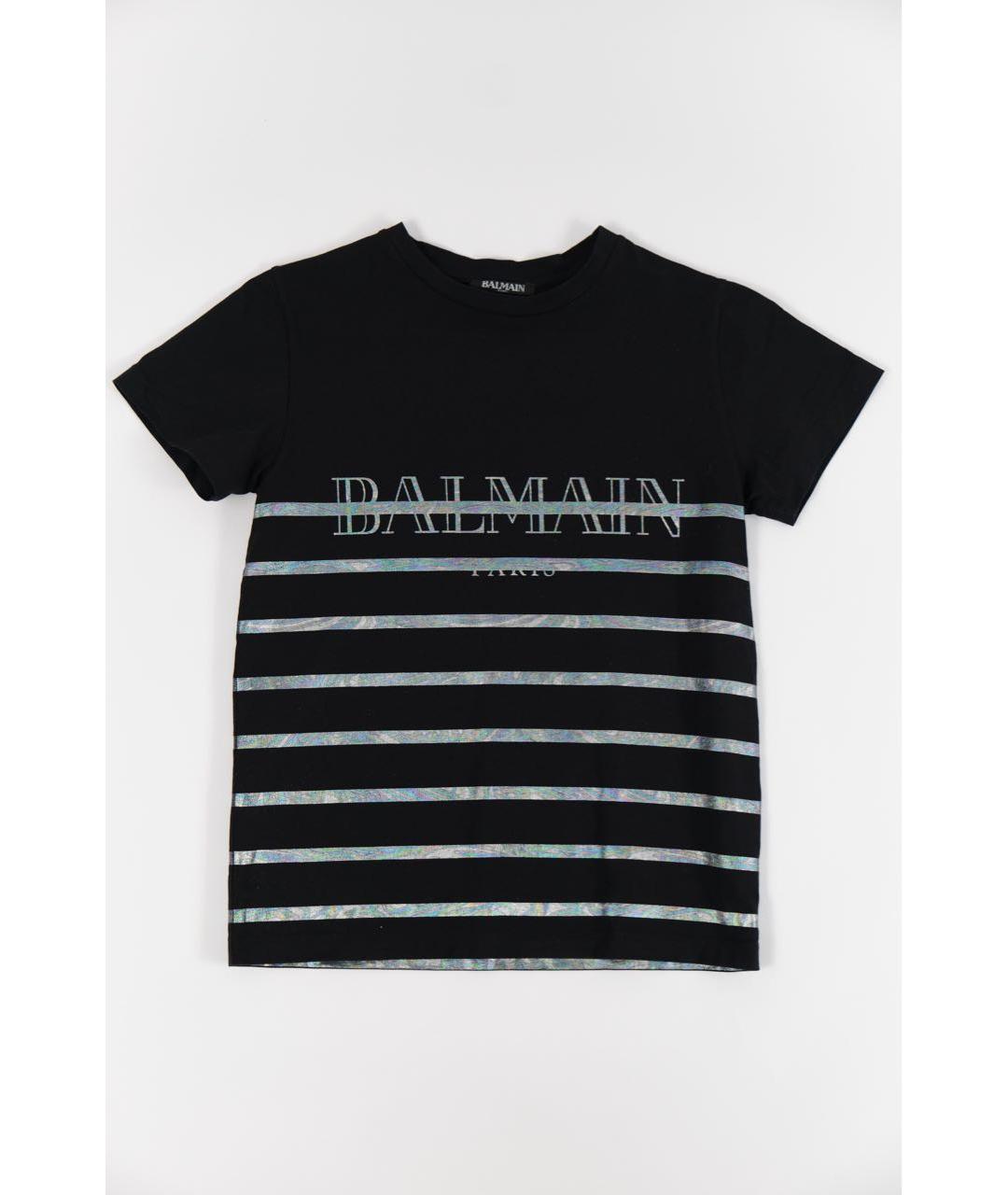 BALMAIN Черный хлопковый детская футболка / топ, фото 7