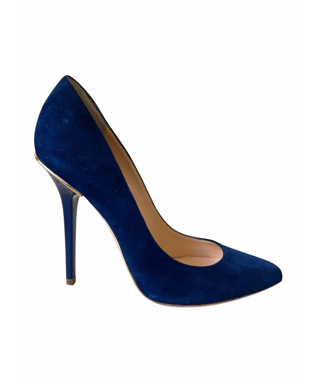 ALCHIMIA DI BALLIN Темно-синие замшевые туфли, фото 1