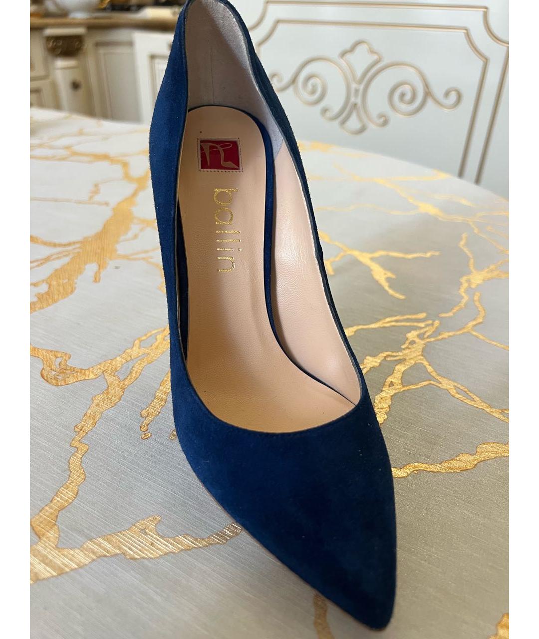 ALCHIMIA DI BALLIN Темно-синие замшевые туфли, фото 2